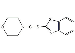 2-(4-吗啉基二硫代)并噻唑结构式